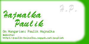 hajnalka paulik business card